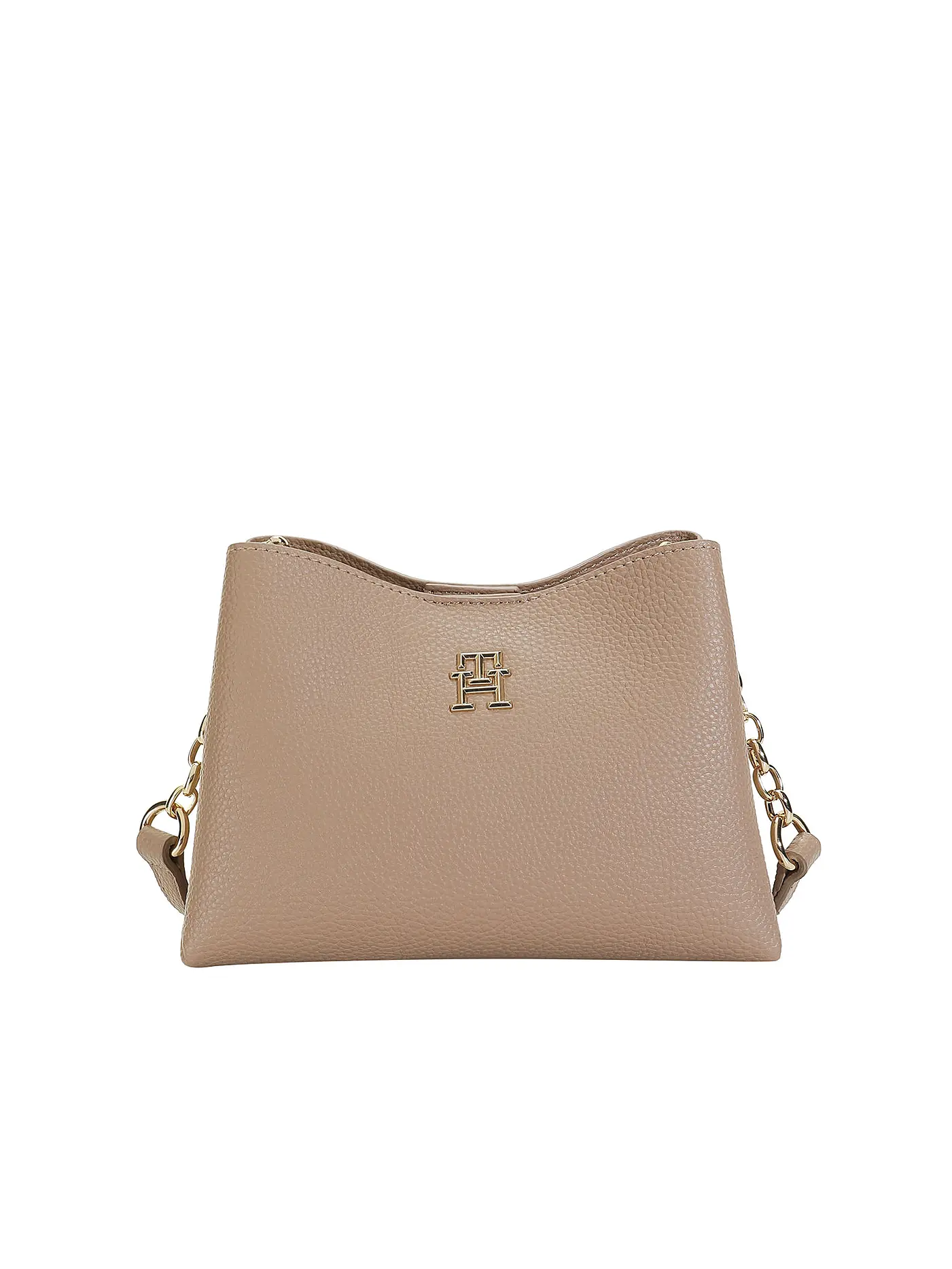 TOMMY HILFIGER | Mini Bag TH EMBLEM CROSSOVER | beige